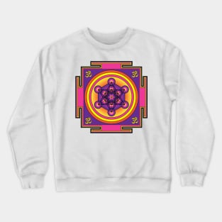 Metatron's Cube Mandala Crewneck Sweatshirt